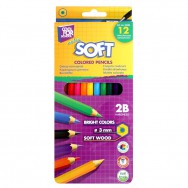 Карандаши  цветные 12 цветов Cool For School CF15131 "Softy"