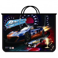 Портфель Cool For School CF30000 "Racing" A4 2 отд., на молнии, пластик 950мкм, 320х250