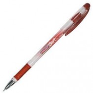 Ручка шариковая Piano PT-197 Soft красная, масляная, 0,5мм