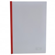 Папка с планкой-прижимом A4 BuroMax 3370-05 2-35л, 6мм, красный, пластик 160мкм