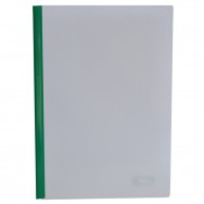 Папка с планкой-прижимом A4 BuroMax 3371-04 2-65л, 10мм, зеленый, пластик 160мкм