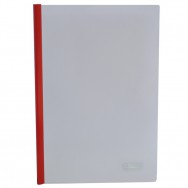 Папка с планкой-прижимом A4 BuroMax 3371-05 2-65л, 10мм, красный, пластик 160мкм