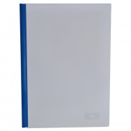 Папка с планкой-прижимом A4 BuroMax 3372-02 2-95л, 15мм, синий, пластик 160мкм