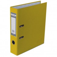 Регистратор  BuroMax А4/ 70 3011-08c желтый, металлическая окантовка
