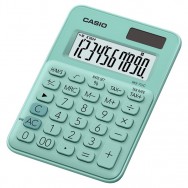 Калькулятор настольный 10р Casio MS-7UC-GN-S-EC бирюзовый корпус, 120х85,5х19,4 мм