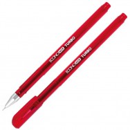 Ручка гелевая Economix 11911-03 Turbo красная,мет.након., 0,5мм