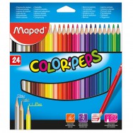 Карандаши  цветные 24 цветов Maped COLOR PEPS Classic трехгранные MP.183224