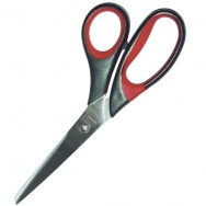 Ножницы 200мм Optima 44406 пластиковые ручки с резиновыми вставками