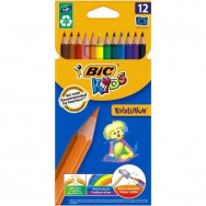 Карандаши  цветные 12 цветов BIC Kids Evolution шестигранные, 82902910