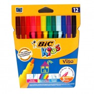 Фломастеры 12 цветов BIC Kids Visa 2.0мм, 888695