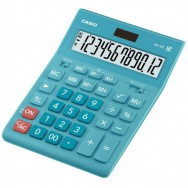 Калькулятор настольный 12р Casio GR-12C-LB-W-EP бирюзовый, большой дисплей, 209х155х34,5 мм