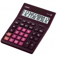 Калькулятор настольный 12р Casio GR-12C-WR-W-EP бордовый, большой дисплей, 209х155х34,5 мм