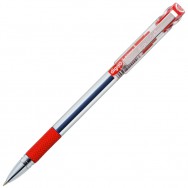 Ручка шариковая Digno S KLASS TROPC красная, масляная, резиновый грип, 0,7мм