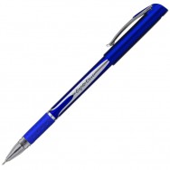 Ручка шариковая Digno CLEVER FOPC синяя, масляная, резиновый грип, 0,7мм
