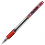 Ручка шариковая Digno COMFY TROP автоматическая, красная, масляная, резиновый грип, 0,7мм