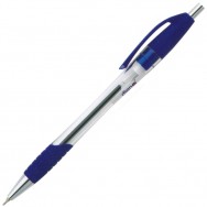 Ручка шариковая Digno ARC TROPC автоматическая, синяя, масляная, резиновый грип, 0,7мм