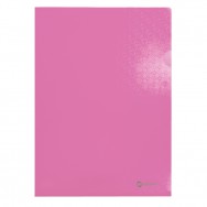 Папка-уголок A4 Optima 35120-09 "Вышиванка" розовая, плотность 180мкм