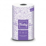 Полотенца бумажные для кухни "Fantasy" Comfort 2-сл. белые, 1рул, 34м, 230х110мм ЧП-6253