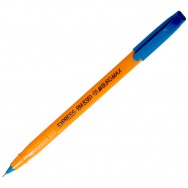 Ручка шариковая BuroMax 8361-01 Express синяя, масляная, корпус оранжевый, 0.7мм
