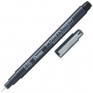 Ручка линер Pentel POINTLINER S20P-005A черный, 0,05мм