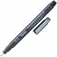 Ручка линер Pentel POINTLINER S20P-05A черный, 0,5мм