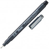 Ручка линер Pentel POINTLINER S20P-08A черный, 0,8мм