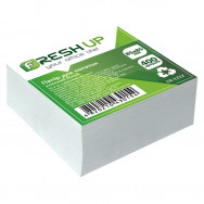 Бумага для заметок (куб) 85х85х 400л белая, клееный, Fresh Up FR-1212