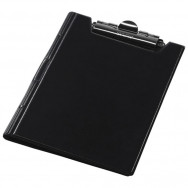 Клипборд-папка A5 Panta Plast черный, внутр.карман, PVC покрытие, 0314-0005-01