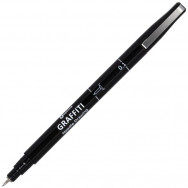 Ручка линер Optima GRAFFITI черный, 0,1мм, O16409