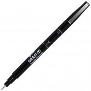 Ручка линер Optima GRAFFITI черный, 0,5мм, O16411