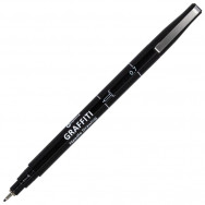 Ручка линер Optima GRAFFITI черный, 0,7мм, O16412