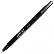 Ручка линер Optima GRAFFITI черный, 1,0мм, O16413