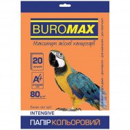Бумага офисная цветная BuroMax INTENSIV A4/ 80г/м2 оранжевая, 20л, BM.BM.2721320-11