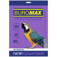 Бумага офисная цветная BuroMax INTENSIV A4/ 80г/м2 фиолетовая, 20л, BM.BM.2721320-07