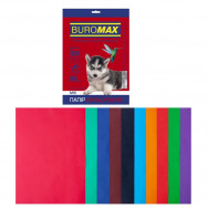 Бумага офисная цветная BuroMax DARK+INTENSIV, A4/ 80г/м2 набор 10 цветов, 20л, BM.2721920-99
