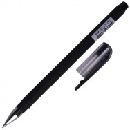 Ручка гелевая  BuroMax 8331-02 FOCUS черная, корпус RUBBER TOUCH, 0,5мм
