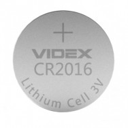 Батарейка Videx CR2016/5000LC 3В, литиевая ,1штука /5