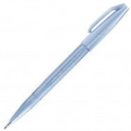 Ручка-кисточка Pentel BRUSH SIGN PEN® SES15C-S3X серо-синяя (grey blue)