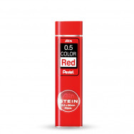 Грифель 0,5 Pentel Ain STEIN HB RED 20шт, красный, C275-RD