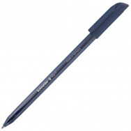 Ручка шариковая Schneider VIZZ F темно-синяя, масляная, полупрозрачный темно-синий корпус, 0,5мм, S102123