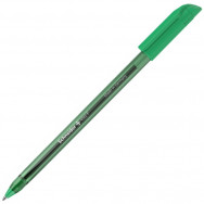 Ручка шариковая Schneider VIZZ F зеленая, масляная, полупрозрачный зеленый корпус, 0,5мм, S102104