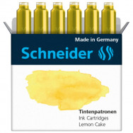 Чернильный картридж Schneider Ink Pastel Лимон (Lemon Cake), 6штук в коробке, S166125