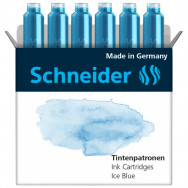 Чернильный картридж Schneider Ink Pastel голубой (Ice Blue), 6штук в коробке, S166130