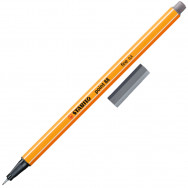 Ручка линер Stabilo point 88/96 dark grey темно-серый, 0,4мм
