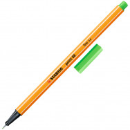 Ручка линер Stabilo point 88/43 light green светло-зеленый, 0,4мм