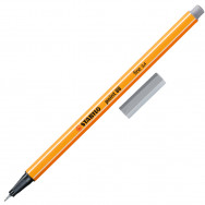 Ручка линер Stabilo point 88/95 medium cold grey средний холодный серый, 0,4мм