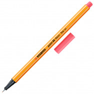 Ручка линер Stabilo point 88/040 red neon красный неон, 0,4мм
