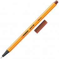 Ручка линер Stabilo point 88/38 sanguine сангина (кроваво-красный), 0,4мм