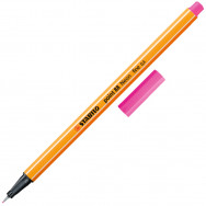 Ручка линер Stabilo point 88/056 fluorescent pink флуоресцентний розовый, 0,4мм