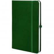 Блокнот деловой А5 128л Optima 20124-04 NEBRASKA зеленый, мягкая обложка, на резинке, линия
